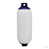 Maxbell 2pcs Marine Boat Fender Premium PVC Bumper Dock Shield Protection Blue White