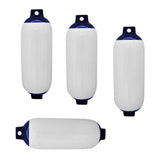 Maxbell 4pcs Marine Boat Fender Premium PVC Bumper Dock Shield Protection Blue White