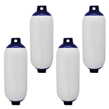 Maxbell 4pcs Marine Boat Fender Premium PVC Bumper Dock Shield Protection Blue White