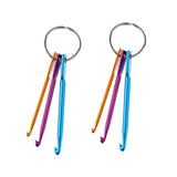 Maxbell 2 Set 3 Sizes Mixed Single Point Aluminum Crochet Hooks Knitting Needles Set