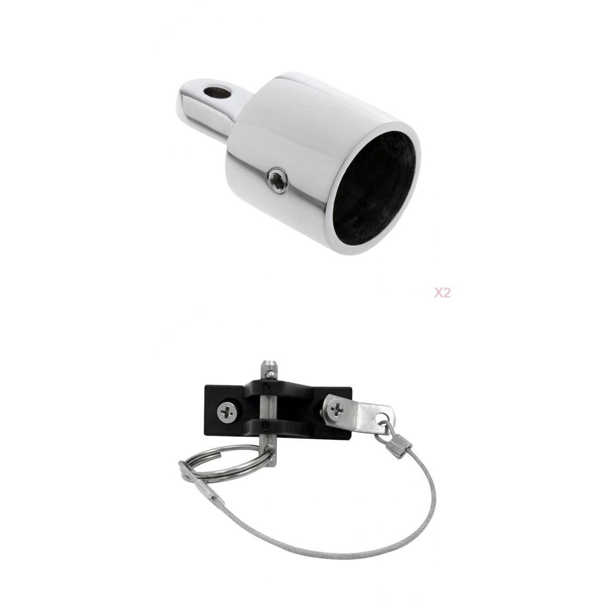 Maxbell Nylon Deck Hinge for Quick Release Pin Lanyard for 1" Eye End Cap