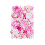 Maxbell 8 Pieces Artificial Flower Wall Panels Wedding Venue Decor Hot Pink