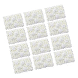Maxbell 12 Pieces Artificial Rose Hydrangea Flower Wall Panels Wedding Decor Cream