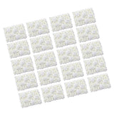 Maxbell 20 Pieces Artificial Rose Hydrangea Flower Wall Panels Wedding Decor Cream