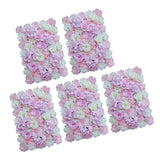 Maxbell 5 Pieces Artificial Flower Wall Panels Wedding Venue Decor Pink White