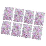 Maxbell 8 Pieces Artificial Flower Wall Panels Wedding Venue Decor Pink White