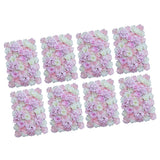 Maxbell 8 Pieces Artificial Flower Wall Panels Wedding Venue Decor Pink White