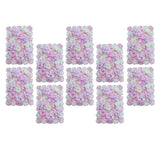 Maxbell 10 Pieces Artificial Flower Wall Panels Wedding Venue Decor Pink White