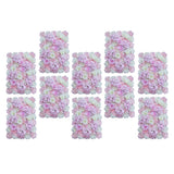 Maxbell 10 Pieces Artificial Flower Wall Panels Wedding Venue Decor Pink White