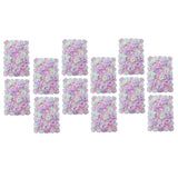 Maxbell 12 Pieces Artificial Flower Wall Panels Wedding Venue Decor Pink White