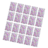 Maxbell 20 Pieces Artificial Flower Wall Panels Wedding Venue Decor Pink White