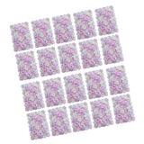 Maxbell 20 Pieces Artificial Flower Wall Panels Wedding Venue Decor Pink White
