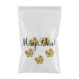 Maxbell 5Pcs Beautiful Lifelike Artificial Flower Home Office Decor Yellow Sunflower
