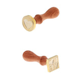 Maxbell Initial Envelope Decorative Seal Wax Sealing Stamp for Christmas Cards DIY