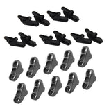 Maxbell 10 x Awning Clamp Tarp Clips Snap Hangers Tent Tighten Tool + Rope Tensioner
