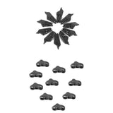 Maxbell 10 x Awning Clamp Tarp Clips Snap Hangers Tent Tighten Tool + Rope Tensioner