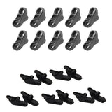 Maxbell 10 x Awning Clamp Tarp Clips Snap Hangers Tent Tighten Tool + Rope Tensioner