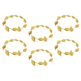 Maxbell 6 Pieces Gold Leaves Headband Fancy Dress Costume Accessories Party Headwear