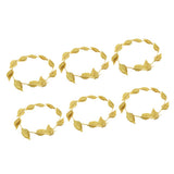 Maxbell 6 Pieces Gold Leaves Headband Fancy Dress Costume Accessories Party Headwear