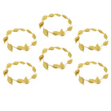 Maxbell 6 Pieces Gold Leaves Headband Fancy Dress Costume Accessories Party Headwear