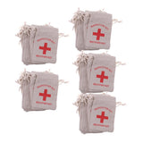 Maxbell 50pcs Hangover Kit Bags Bachelorette Party First Aid Bags Muslin Favors Bag