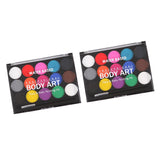 Maxbell 2 Sets 15 Colors Non-toxic Face Body Painting Halloween Fancy Party Art Kits