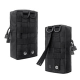 Maxbell 2 Pack MOLLE Gear Pouches Small Tactical Pouch Combat Bag Attachments Black