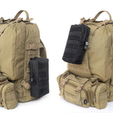Maxbell 2 Pack MOLLE Gear Pouches Small Tactical Pouch Combat Bag Attachments Black