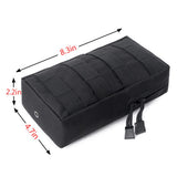 Maxbell 2 Pack MOLLE Gear Pouches Small Tactical Pouch Combat Bag Attachments Black