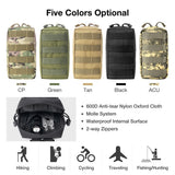 Maxbell 2 Pack MOLLE Gear Pouches Small Tactical Pouch Combat Bag Attachments Black