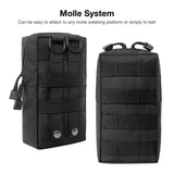 Maxbell 2 Pack MOLLE Gear Pouches Small Tactical Pouch Combat Bag Attachments Black