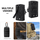 Maxbell 2 Pack MOLLE Gear Pouches Small Tactical Pouch Combat Bag Attachments Black