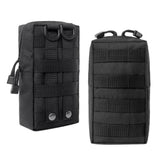 Maxbell 2 Pack MOLLE Gear Pouches Small Tactical Pouch Combat Bag Attachments Black