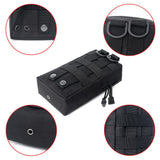 Maxbell 2 Pack MOLLE Gear Pouches Small Tactical Pouch Combat Bag Attachments Black