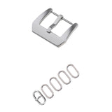 Maxbell 6 Pieces Stainless Steel Watch Accessory Watch Strap Loop Holder Buckle 18mm - Aladdin Shoppers