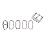 Maxbell 6 Pieces Stainless Steel Watch Accessory Watch Strap Loop Holder Buckle 18mm - Aladdin Shoppers