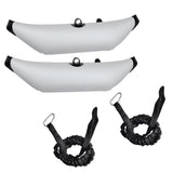 Inflatable Outrigger Stabilizer Water Float & Paddle Leash for Kayak Fishing