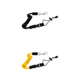 Maxbell 2 Pieces Safety Kayak Boat Paddle Leash Fishing Rod Pole Coiled Lanyard Cord