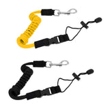 Maxbell 2 Pieces Safety Kayak Boat Paddle Leash Fishing Rod Pole Coiled Lanyard Cord