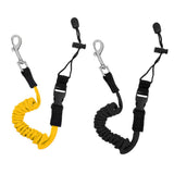 Maxbell 2 Pieces Safety Kayak Boat Paddle Leash Fishing Rod Pole Coiled Lanyard Cord
