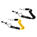 Maxbell 2 Pieces Safety Kayak Boat Paddle Leash Fishing Rod Pole Coiled Lanyard Cord
