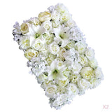 Maxbell 2pcs Artificial Rose Peony Lily Flower Wall Panels Wedding Venue Decor