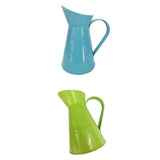 Maxbell 2pcs Wrought Iron Shabby Chic Metal Jug Vase Pitcher Flower Holder for Home Wedding Decoration - Aladdin Shoppers