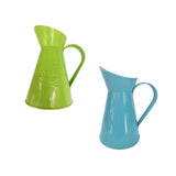 Maxbell 2pcs Wrought Iron Shabby Chic Metal Jug Vase Pitcher Flower Holder for Home Wedding Decoration - Aladdin Shoppers