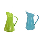 Maxbell 2pcs Wrought Iron Shabby Chic Metal Jug Vase Pitcher Flower Holder for Home Wedding Decoration - Aladdin Shoppers