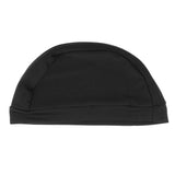 Maxbell Black Spandex Dome Cap for Making Wigs Nylon Snood Stretchy Wig Cap 4pcs