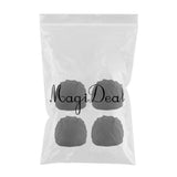 Maxbell Black Spandex Dome Cap for Making Wigs Nylon Snood Stretchy Wig Cap 4pcs