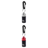 Maxbell 2 Pack Scuba Diving Aluminum Regulator Hose Holder Keeper with Clip