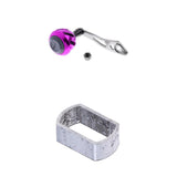 Maxbell Baitcasting Reel Replacement Handles Lightweight Power Handles Purple W/Shim