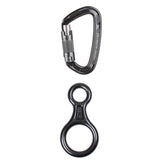Maxbell Mountaineering Belay Device 35KN+24KN Auto Self Lock Carabiner Rock Climbing - Aladdin Shoppers